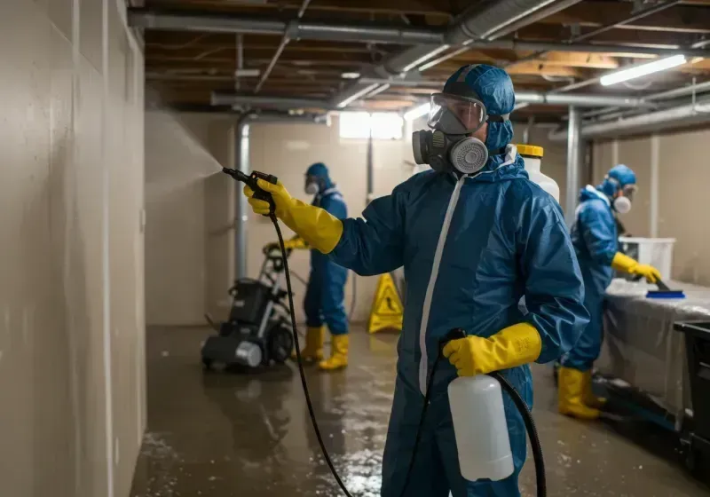 Basement Sanitization and Antimicrobial Treatment process in Island Heights, NJ